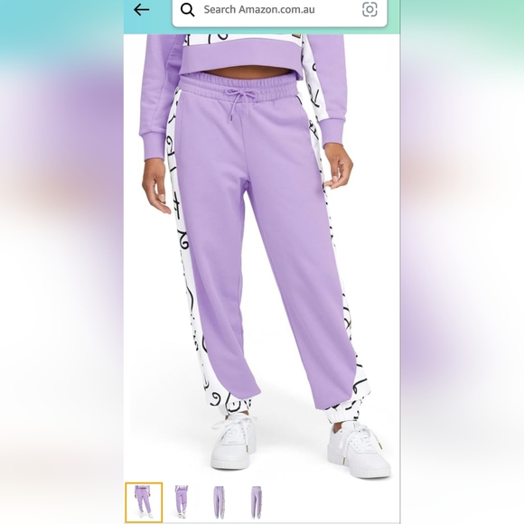 PUMA Womens Britto X Graphic Sweatpants Casual Comfort Technology - Purple - - Picture 12 of 13